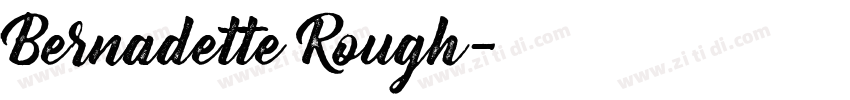 Bernadette Rough字体转换